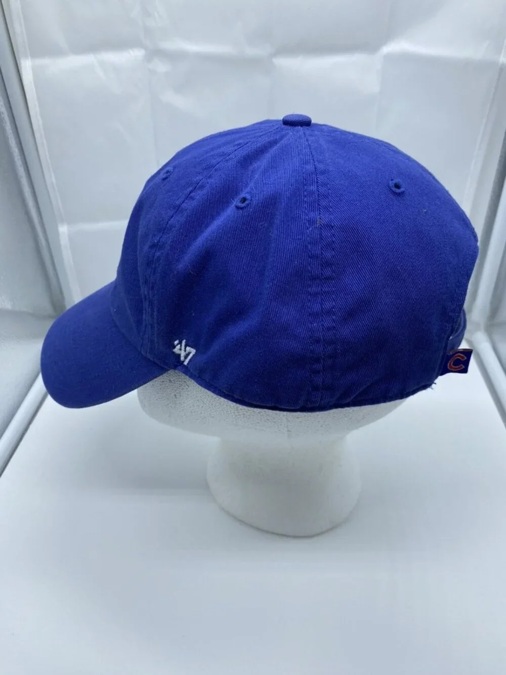 Chicago Cubs Blue Baseball Hat Cap Adjustable Strap-Back MLB Red C 47 Brand